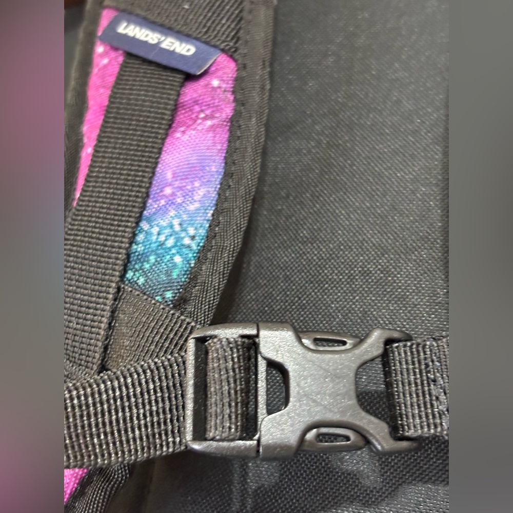 Lands' End ClassMate Backpack galaxy print - Picture 5 of 12